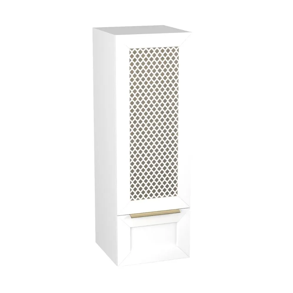 Szafka łazienkowa wisząca CHIC 35 cm czarna półmat glamour | MIRAT kolekcja CHIC