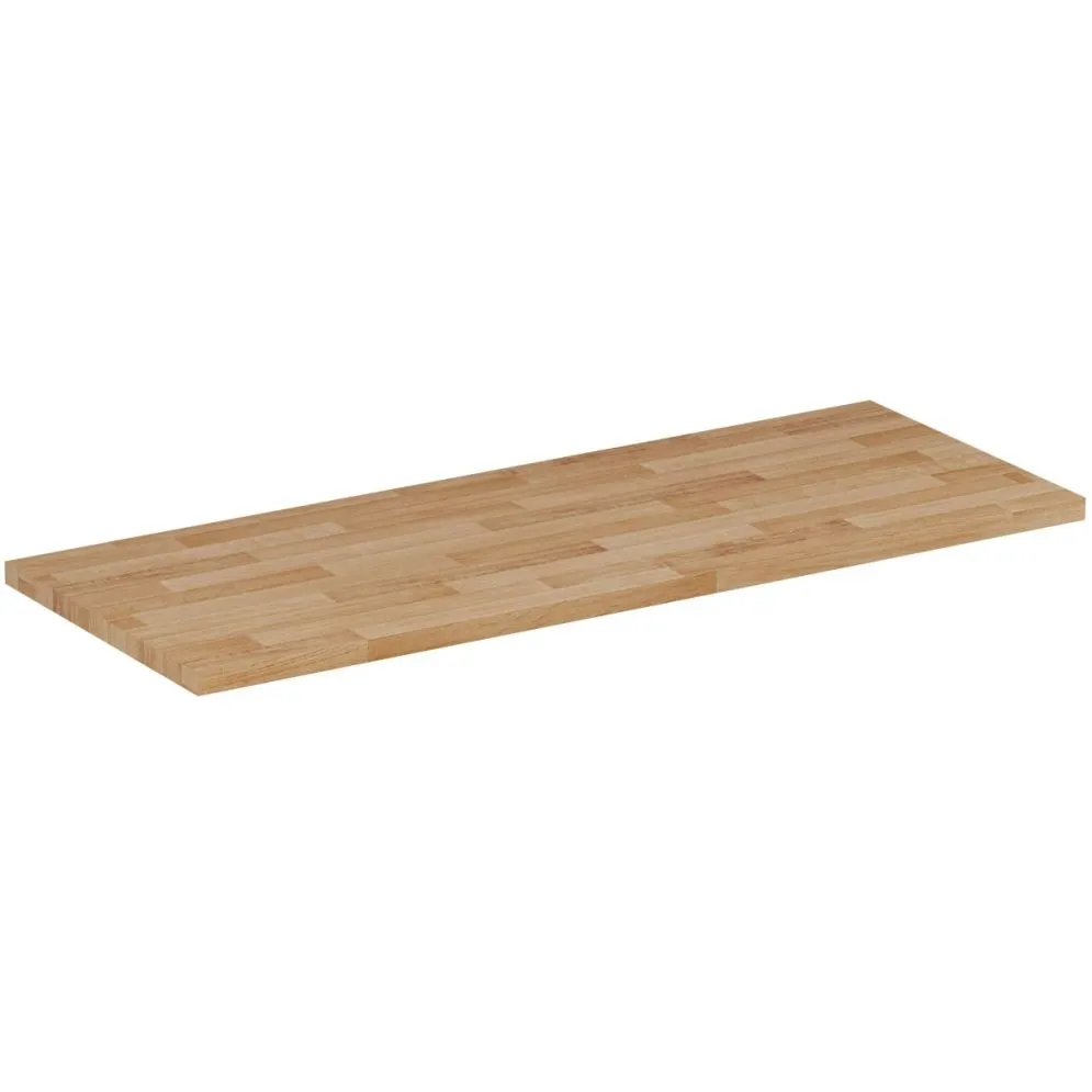 Blat łazienkowy dębowy 100 cm z litego drewna solidny | MIRAT