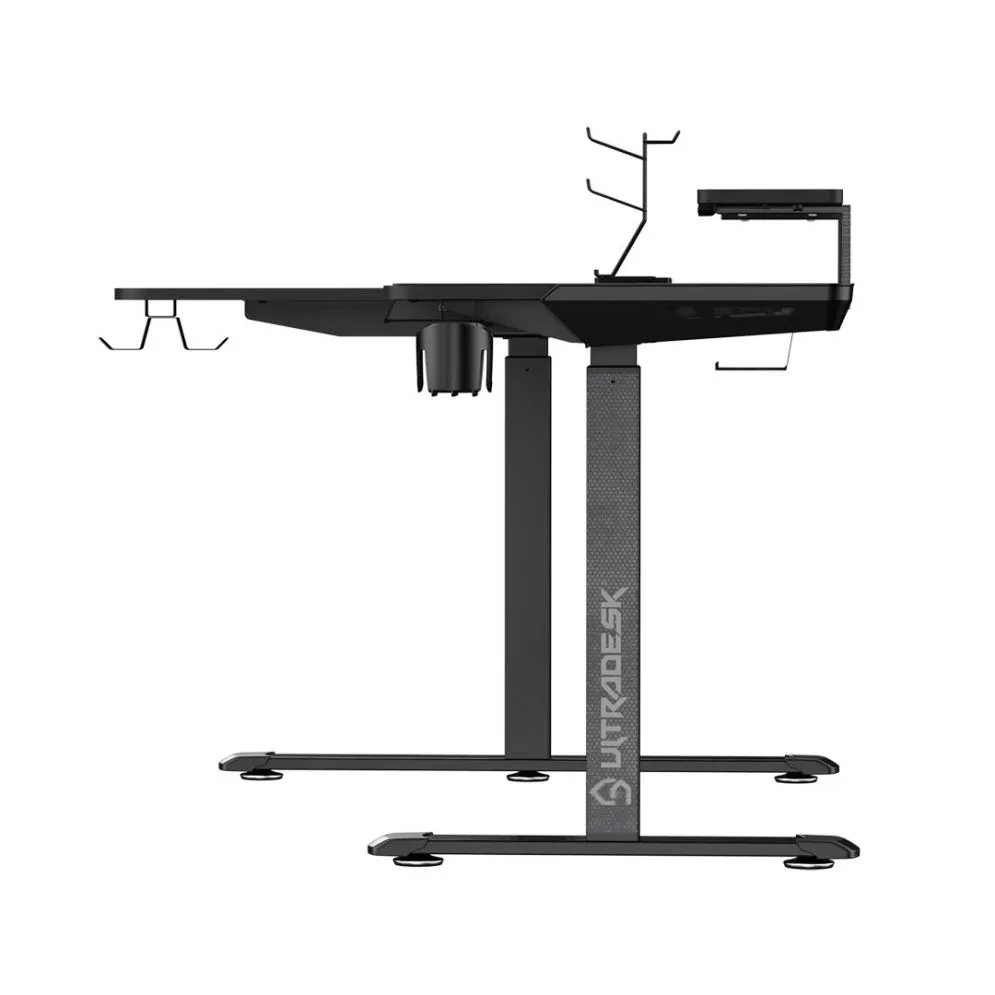 Biurko gamingowe WINGER czarne ULTRADESK | MIRAT.