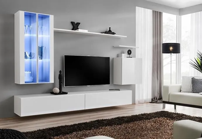 Meblościanka SWITCH XII na wysoki połysk z podświetleniem | MIRAT. w stylu  kolekcja SWITCH