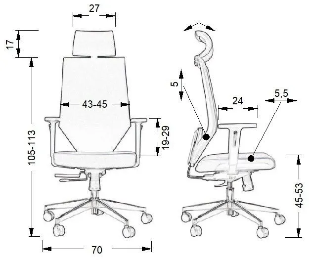 Fotel biurowy ZN-805-C beżowy ergonomiczny do biurka | MIRAT.