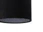 Lampa wisząca HOME 30 czarna welurowa walec | MIRAT.