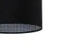 Lampa wisząca HOME 40 czarna w stylu glamour | MIRAT.