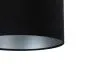 Lampa wisząca HOME 40 czarna/srebrna walec welurowa | MIRAT. w stylu  kolekcja