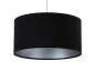 Lampa wisząca HOME 40 czarna/srebrna walec welurowa | MIRAT. w stylu  kolekcja