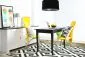 Lampa wisząca HOME 50 czarna/srebrna w stylu glamour | MIRAT. w stylu  kolekcja