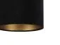Lampa wisząca HOME 30 czarna/złota elegancka welurowa | MIRAT. w stylu  kolekcja