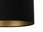 Lampa wisząca HOME 50 czarna/złota welurowa ręcznie robiona | MIRAT. w stylu  kolekcja