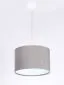 Lampa wisząca HOME 30 szara/biała ręcznie robiona welurowa | MIRAT. w stylu  kolekcja