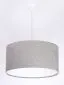 Lampa wisząca HOME 50 szara/biała nowoczesna welurowa | MIRAT. w stylu kolekcja