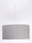 Lampa wisząca HOME 50 szara/biała nowoczesna welurowa | MIRAT. w stylu kolekcja