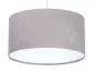 Lampa wisząca HOME 50 szara/biała nowoczesna welurowa | MIRAT. w stylu kolekcja
