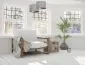 Lampa wisząca HOME 30 szara/srebrna mała do sypialni | MIRAT. w stylu  kolekcja