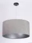 Lampa wisząca HOME 60 szara/srebrna welurowa polskiej produkcji | MIRAT. w stylu  kolekcja