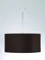 Lampa wisząca HOME 30 brązowa/biała welurowa mała | MIRAT. w stylu  kolekcja