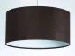 Lampa wisząca HOME 30 brązowa/biała welurowa mała | MIRAT. w stylu  kolekcja
