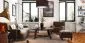 Lampa wisząca HOME 30 brązowa/biała welurowa mała | MIRAT. w stylu  kolekcja