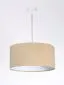 Lampa wisząca HOME 40 beżowa/biała do jadalni welurowa | MIRAT. w stylu kolekcja