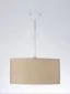 Lampa wisząca HOME 50 beżowa/srebrna nad stół do kuchni | MIRAT.