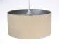 Lampa wisząca HOME 50 beżowa/srebrna nad stół do kuchni | MIRAT.