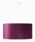 Lampa wisząca HOME 40 fioletowa/złota do salonu welurowa | MIRAT.