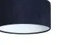 Lampa wisząca HOME 30 granatowa/biała welurowa w kształcie walca | MIRAT.