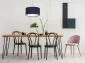 Lampa wisząca HOME 60 granatowa/biała w stylu glamour | MIRAT.