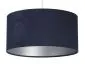 Lampa wisząca HOME 40 granatowa/srebrna welurowa w stylu glamour | MIRAT.