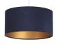 Lampa wisząca HOME 30 granatowa/złota mała w kształcie walca | MIRAT.