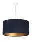 Lampa wisząca HOME 60 granatowa/złota duża w stylu glamour | MIRAT.