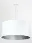 Lampa wisząca HOME 50 biała/srebrna nad stół do jadalni | MIRAT.