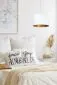 Lampa wisząca HOME 30 biała/złota mała nad stół | MIRAT.