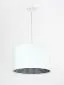 Lampa wisząca HOME 30 biała elegancka welurowa | MIRAT.