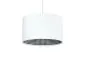 Lampa wisząca HOME 30 biała elegancka welurowa | MIRAT.