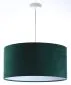 Lampa wisząca HOME 30 zielona/biała welurowa do jadalni | MIRAT.