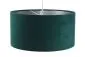 Lampa wisząca HOME 50 zielona/srebrna welurowa walec | MIRAT.