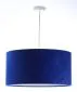 Lampa wisząca HOME 50 niebieska/biała nad stół w stylu glamour | MIRAT.