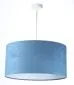 Lampa wisząca HOME 30 błękitna/biała mała w kształcie walca | MIRAT.