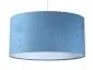Lampa wisząca HOME 30 błękitna/biała mała w kształcie walca | MIRAT.