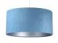 Lampa wisząca HOME 50 błękitna/srebrna welurowa do sypialni | MIRAT. w stylu  kolekcja