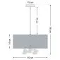Lampa wisząca BUBBLE LIGHT 40cm biała walcowata I sklep meblowy MIRAT.