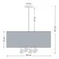 Lampa wisząca BUBBLE LIGHT 60cm zielona walcowata I sklep meblowy MIRAT.