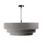 Lampa wisząca TRIO szara/srebrna nowoczesna do salonu | MIRAT. w stylu  kolekcja