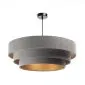 Lampa wisząca TRIO szara/złota ręcznie robiona nad stół | MIRAT. w stylu  kolekcja