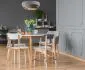 Lampa wisząca TRIO szara/złota ręcznie robiona nad stół | MIRAT. w stylu  kolekcja