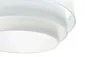 Lampa wisząca TRIO biała welurowa w stylu glamour | MIRAT. w stylu kolekcja