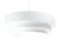 Lampa wisząca TRIO biała welurowa w stylu glamour | MIRAT. w stylu kolekcja