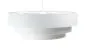 Lampa wisząca TRIO biała/srebrna w stylu glamour do jadalni | MIRAT. w stylu kolekcja
