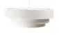 Lampa wisząca TRIO biała/złota welurowa do jadalni | MIRAT. w stylu kolekcja