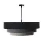 Lampa wisząca TRIO MIX czarna/szara/srebrna do nowoczesnego salonu | MIRAT. w stylu kolekcja